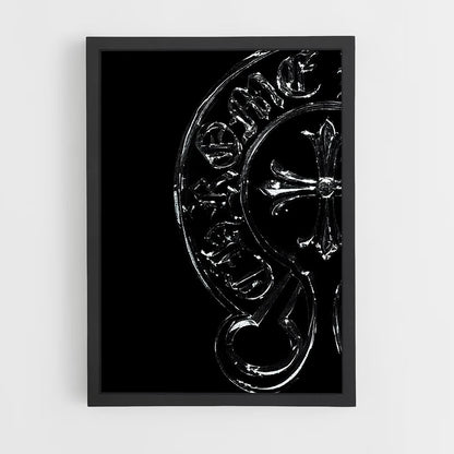 ap-chrome hearts-3 cadre Noir