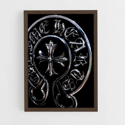 ap-chrome hearts-6 cadre Bois foncé
