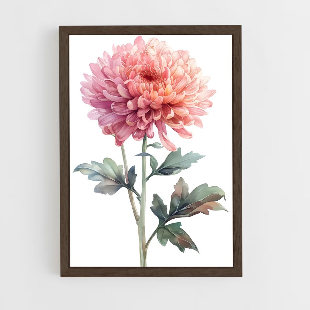 ap-chrysanthemum-2 cadre Bois foncé