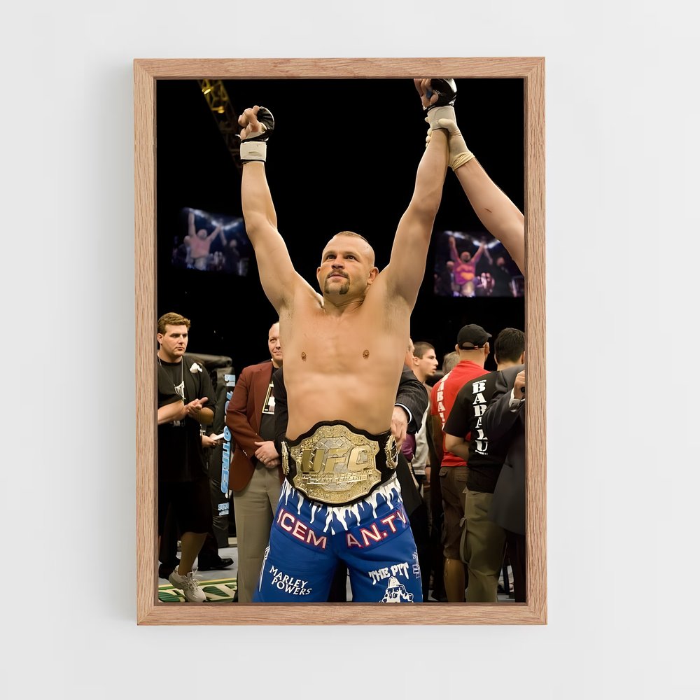 ap-chuck liddell-1 cadre Bois clair