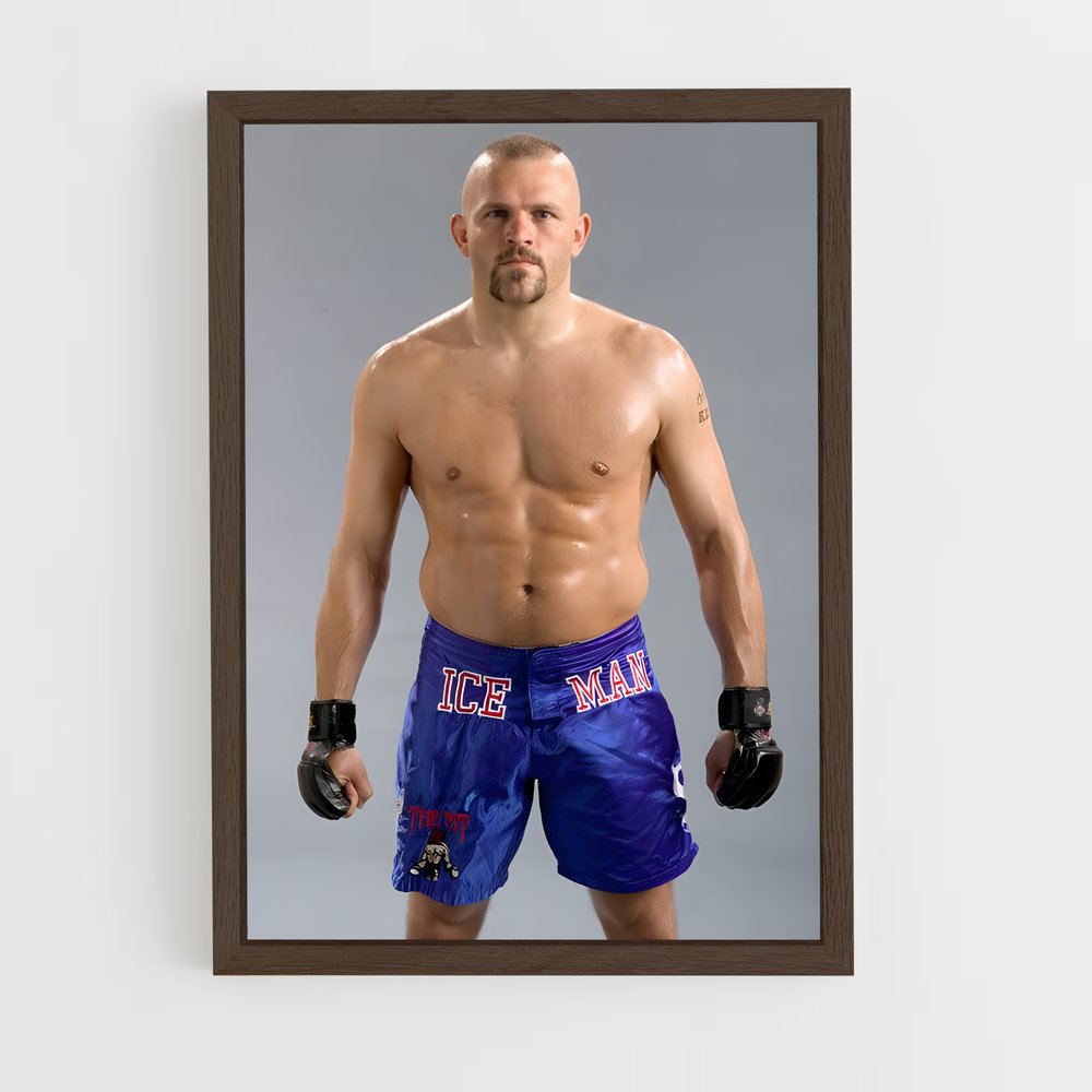 ap-chuck liddell-2 cadre Bois foncé