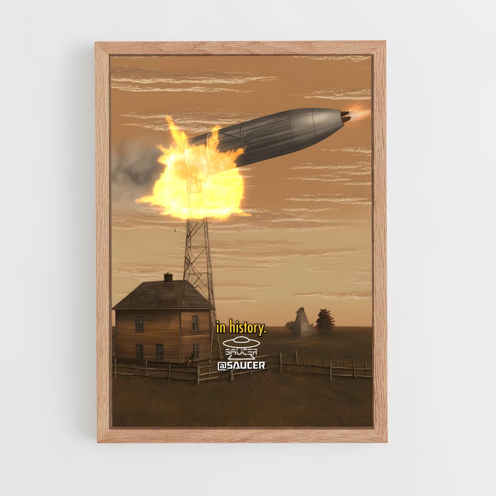 ap-cigar shaped ufo-2 cadre Bois clair