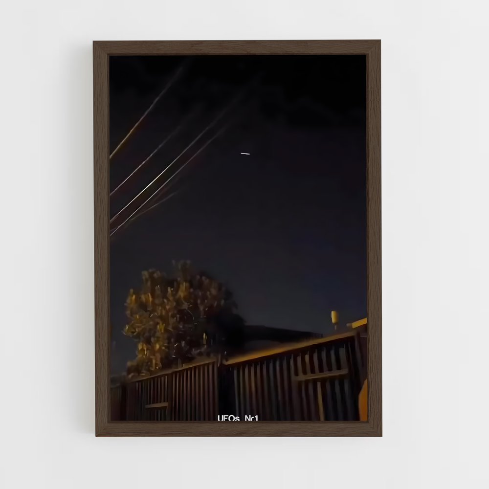 ap-cigar shaped ufo-3 cadre Bois foncé