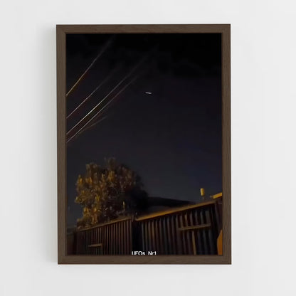 ap-cigar shaped ufo-3 cadre Bois foncé