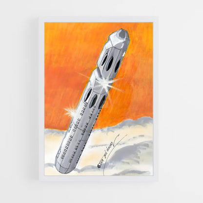 ap-cigar shaped ufo-4 cadre Blanc