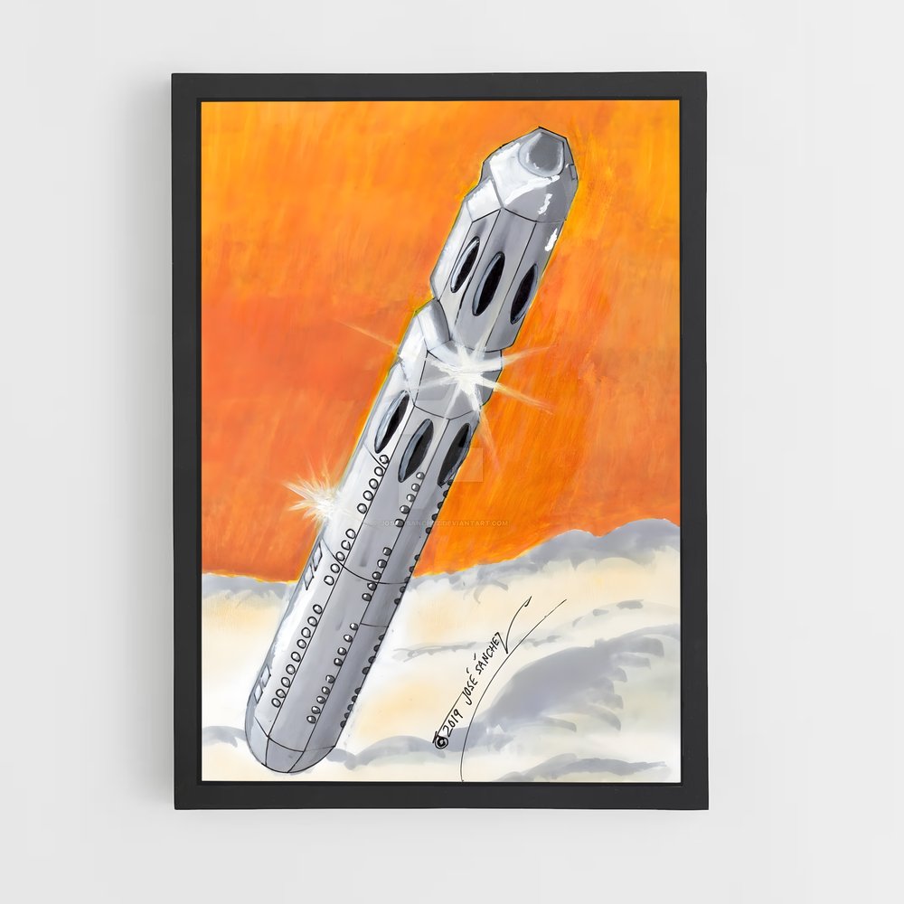 ap-cigar shaped ufo-4 cadre Noir