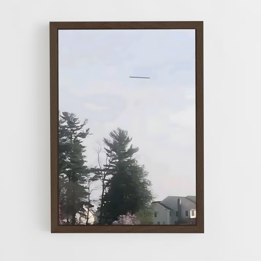 ap-cigar shaped ufo-5 cadre Bois foncé