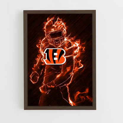 ap-cincinnati bengals-1 cadre Bois foncé
