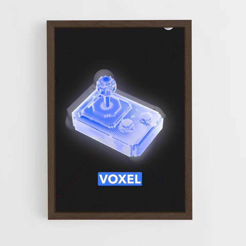 ap-cinema 4d-1 cadre Bois foncé