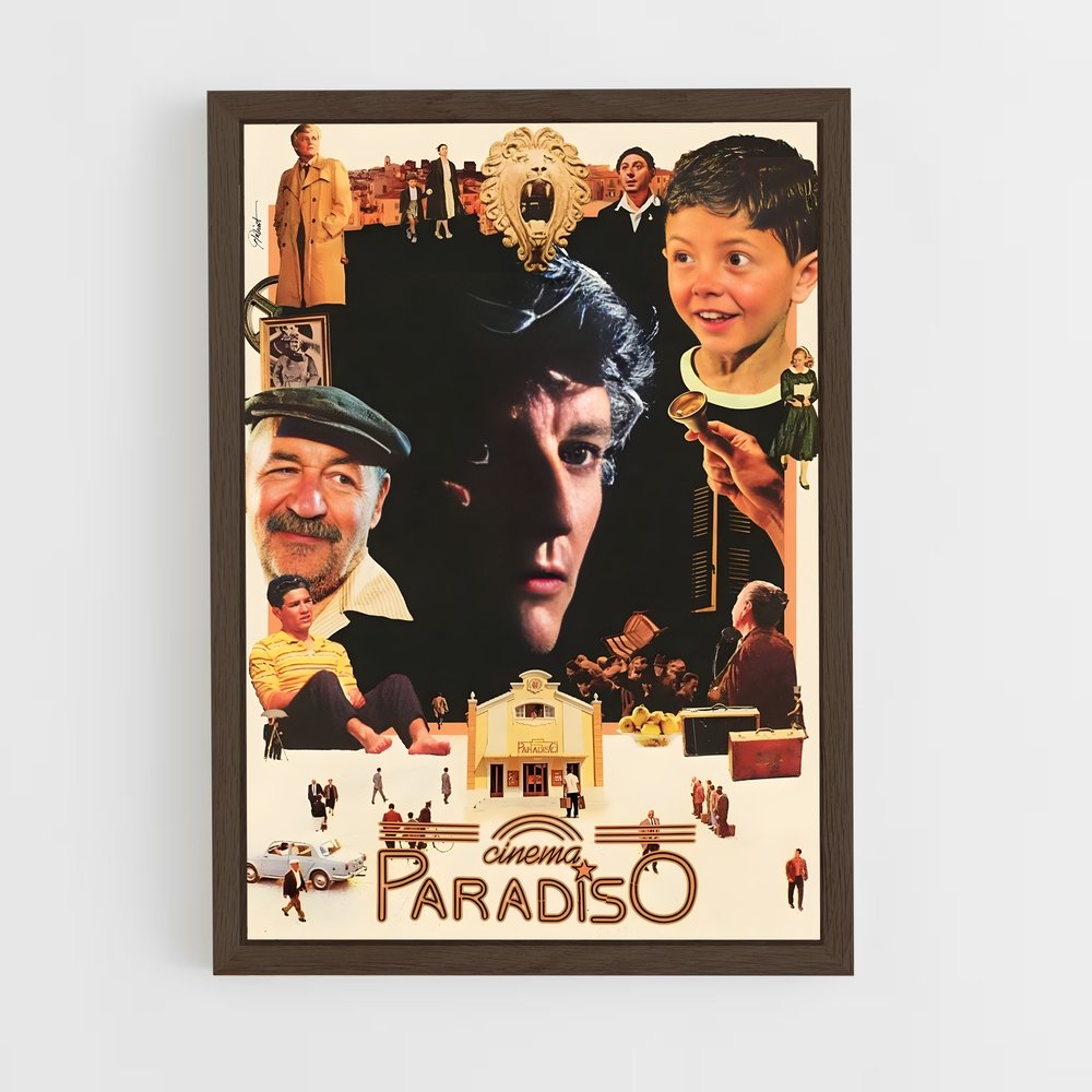 ap-cinema paradiso-5 cadre Bois foncé
