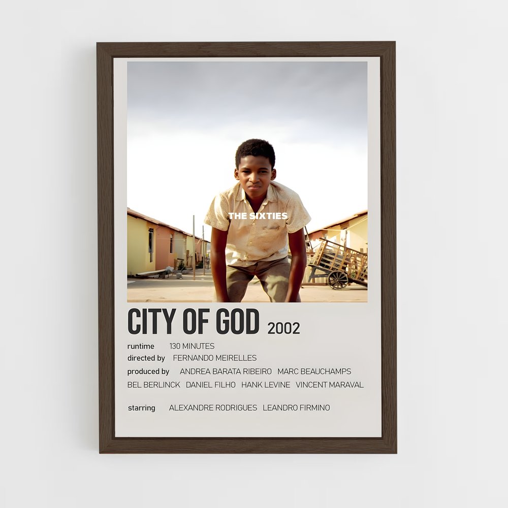 ap-city of god-2 cadre Bois foncé