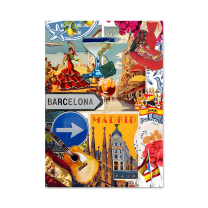 Poster Barcelona Collage