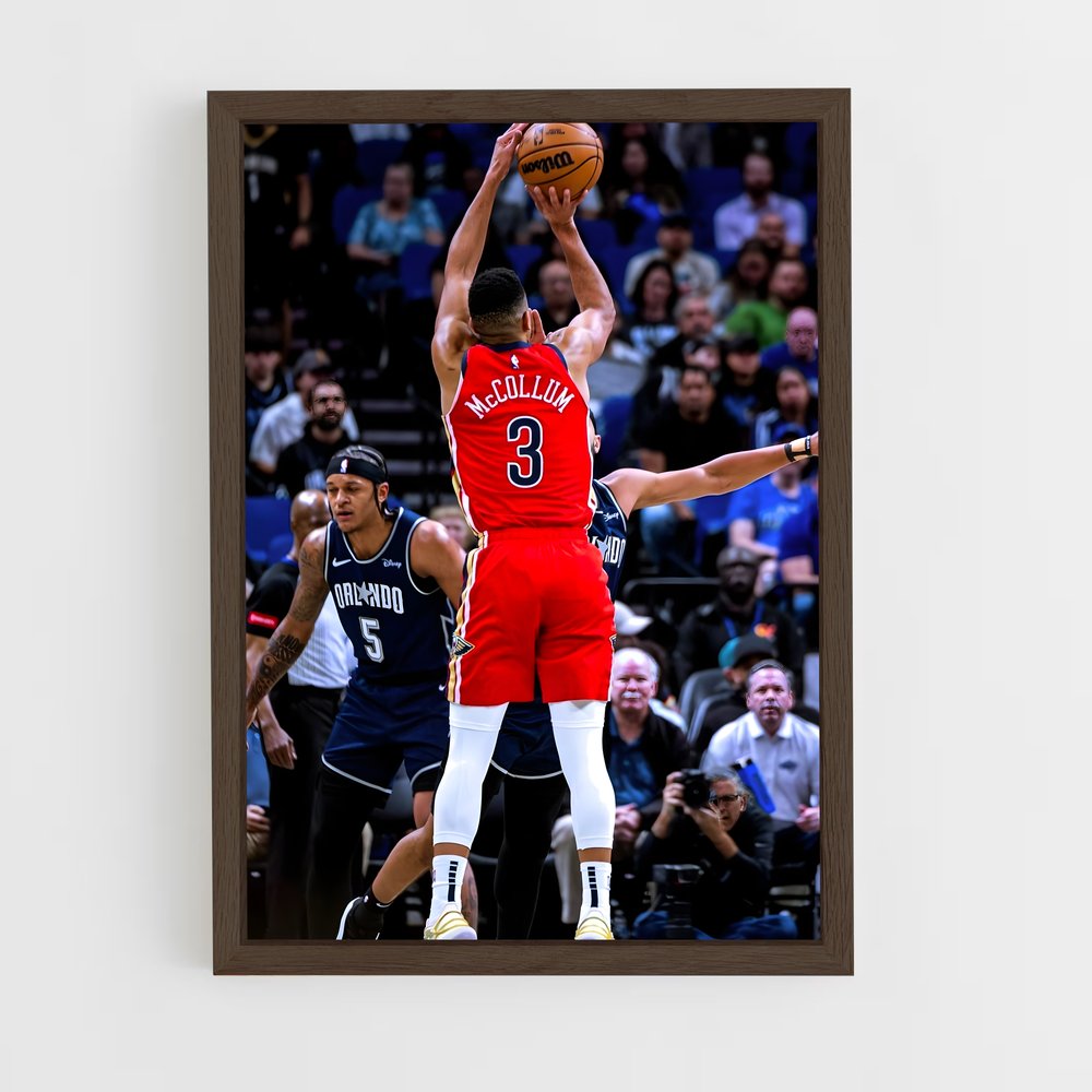 ap-cj mccollum-3 cadre Bois foncé