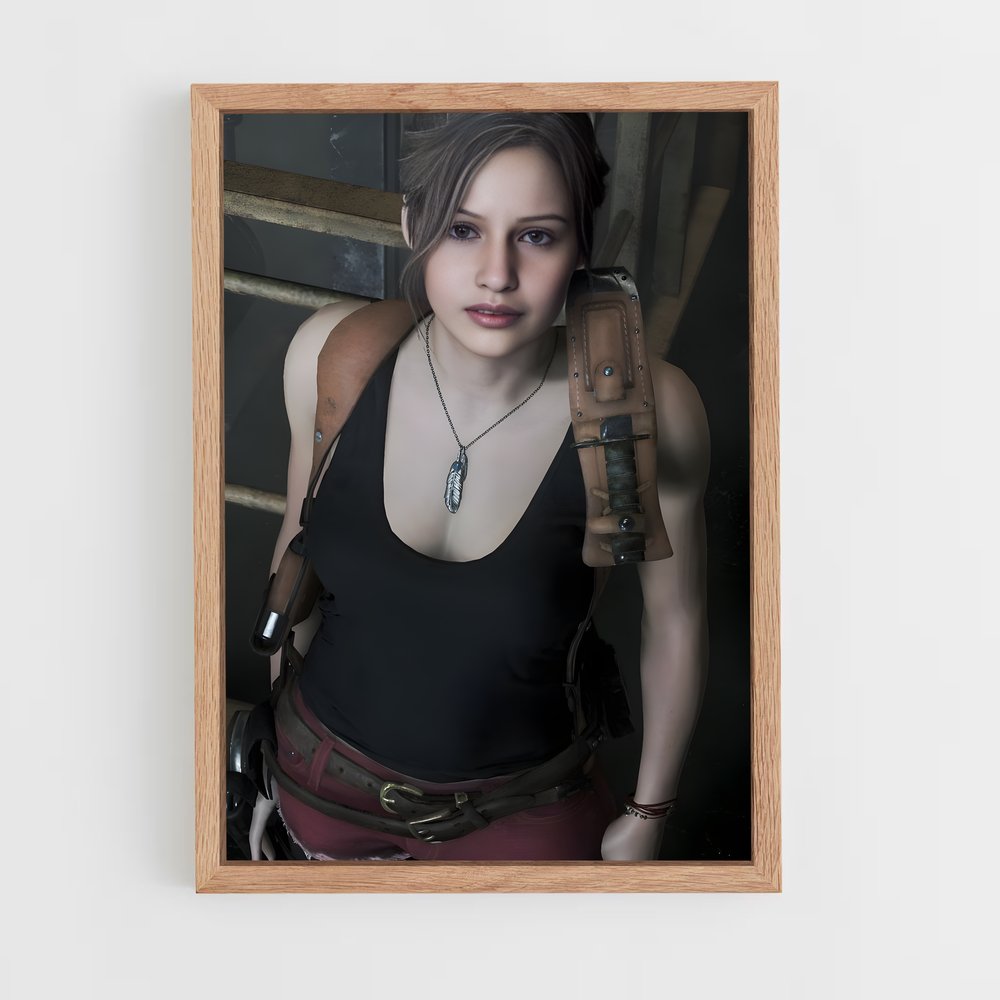 ap-claire redfield-4 cadre Bois clair