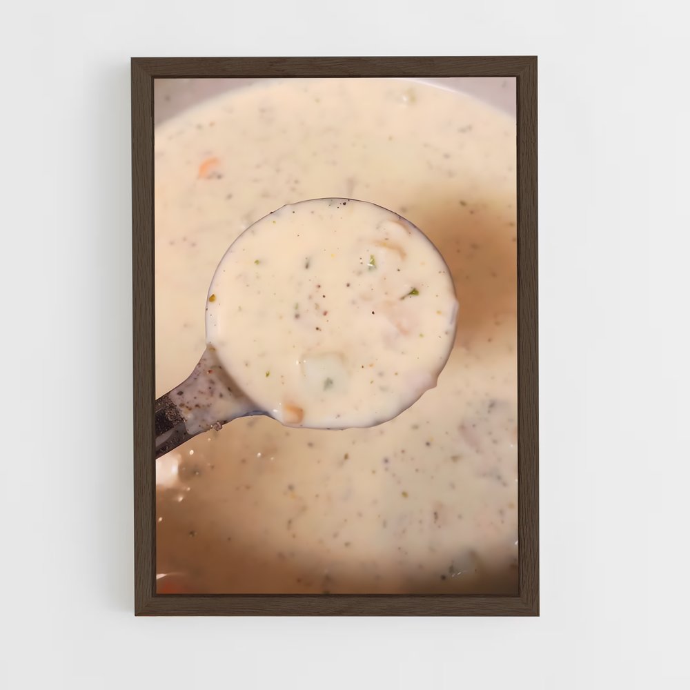 ap-clam chowder-1 cadre Bois foncé