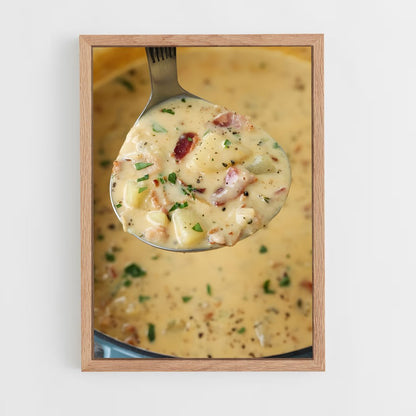 ap-clam chowder-2 cadre Bois clair