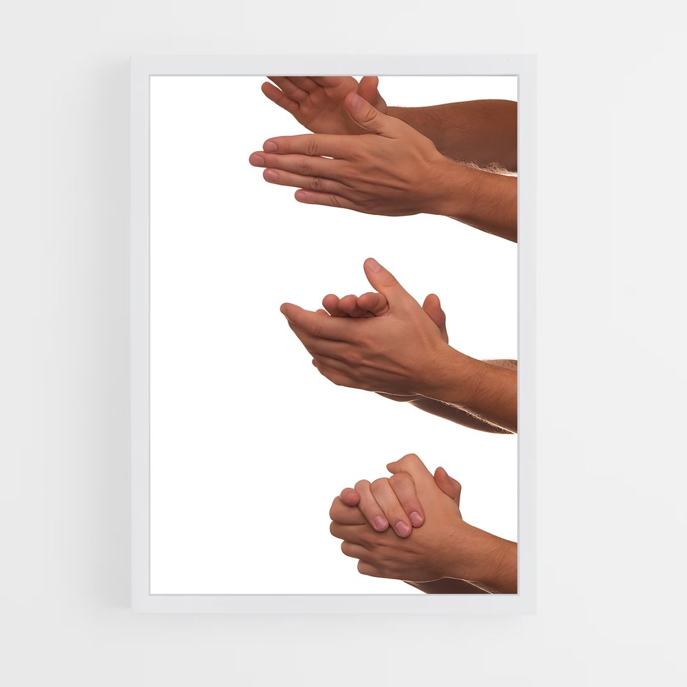 ap-clapping hands-2 cadre Blanc