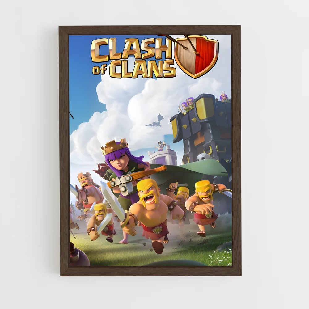 ap-clash of clans-8 cadre Bois foncé