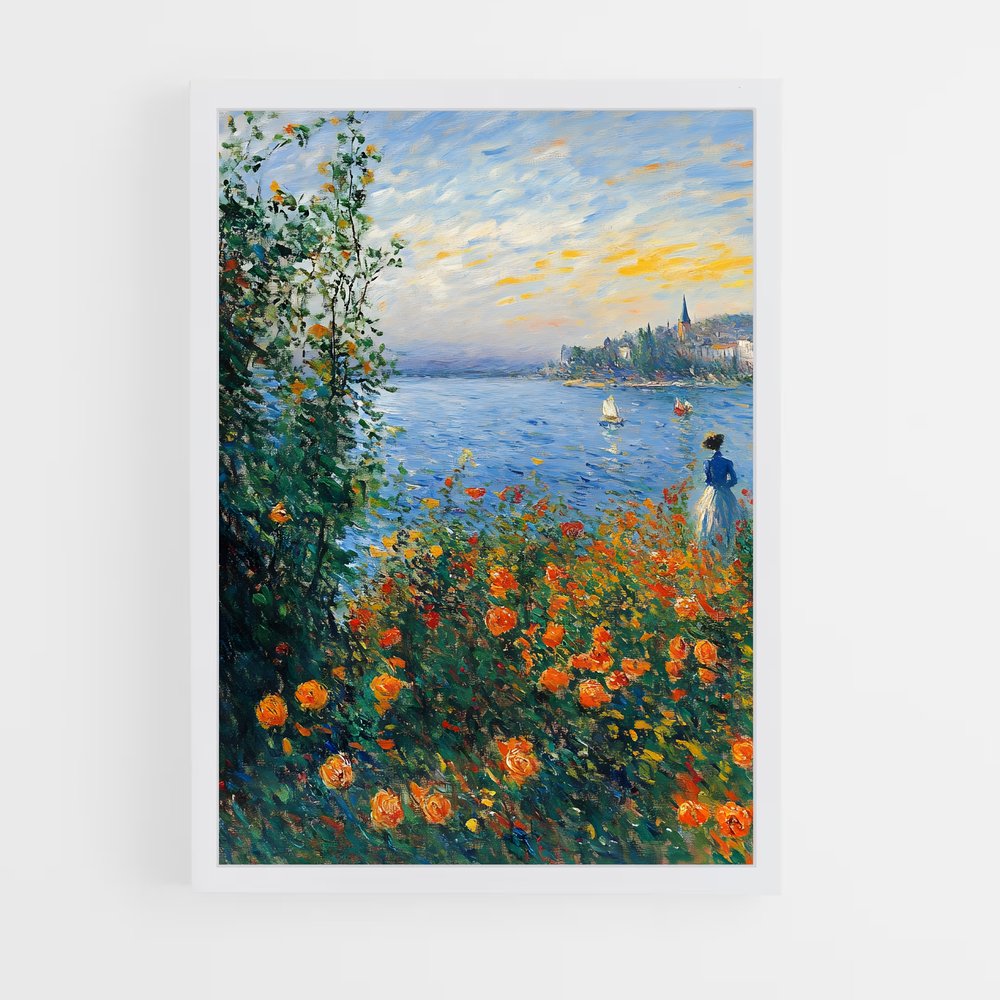ap-claude monet-5 cadre Blanc