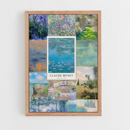 ap-claude monet-7 cadre Bois clair