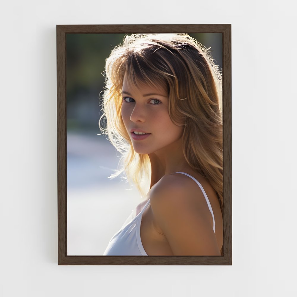 ap-claudia schiffer-2 cadre Bois foncé