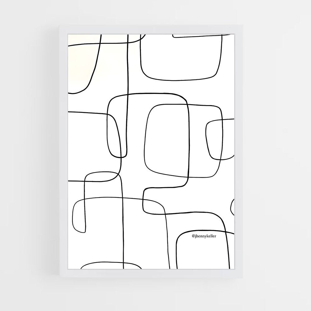 ap-clean lines-9 cadre Blanc