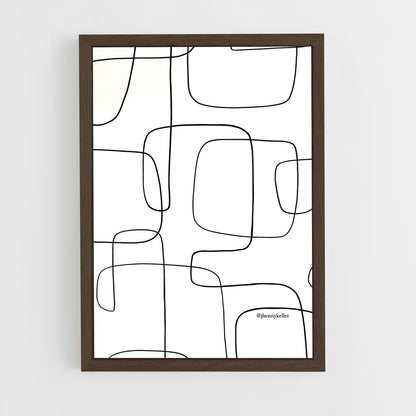 ap-clean lines-9 cadre Bois foncé