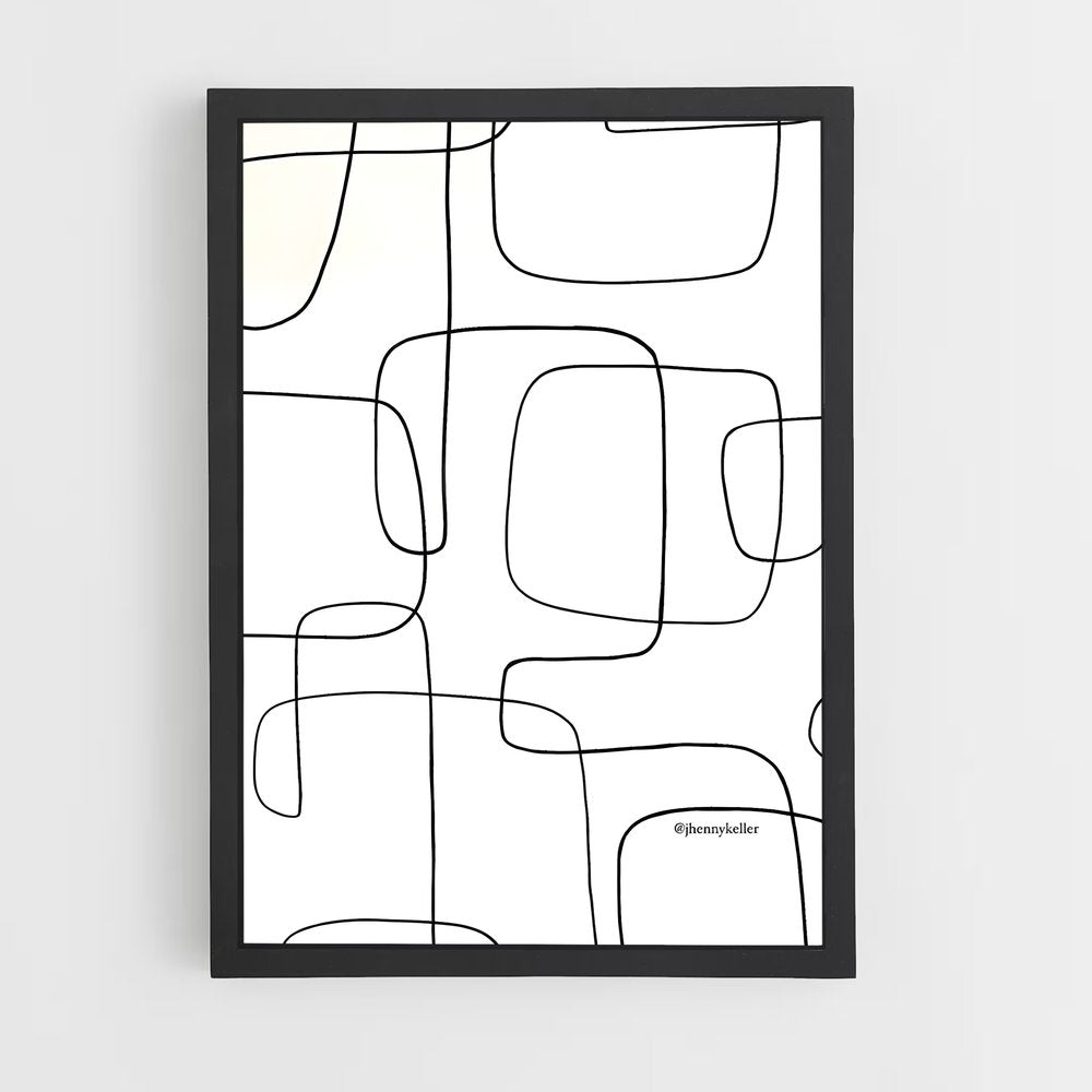 ap-clean lines-9 cadre Noir