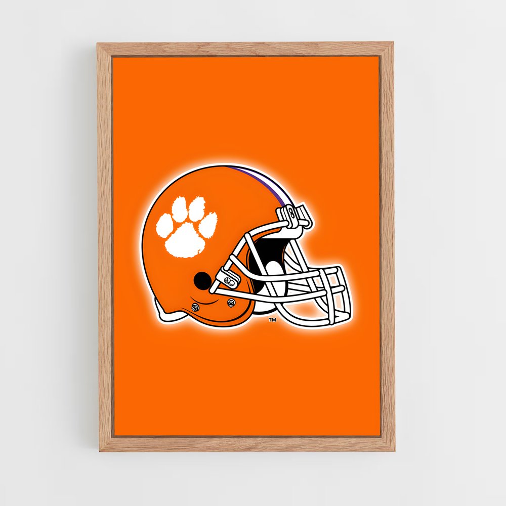 ap-clemson tigers-10 cadre Bois clair