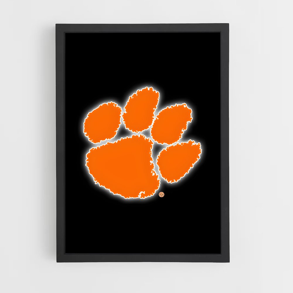 ap-clemson tigers-12 cadre Noir
