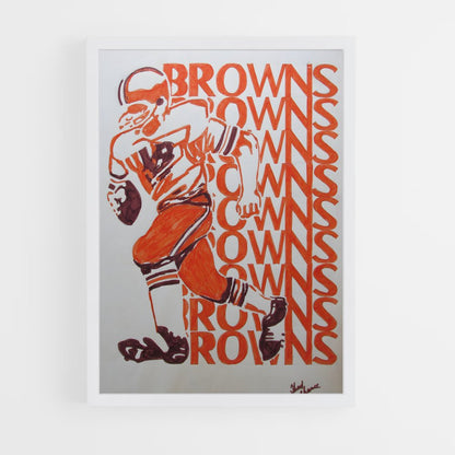 ap-cleveland browns-6 cadre Blanc