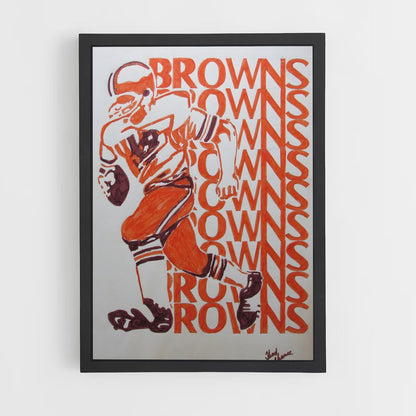 ap-cleveland browns-6 cadre Noir