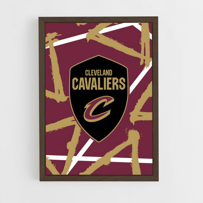 ap-cleveland cavaliers-1 cadre Bois foncé