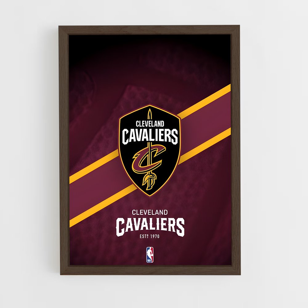 ap-cleveland cavaliers-4 cadre Bois foncé