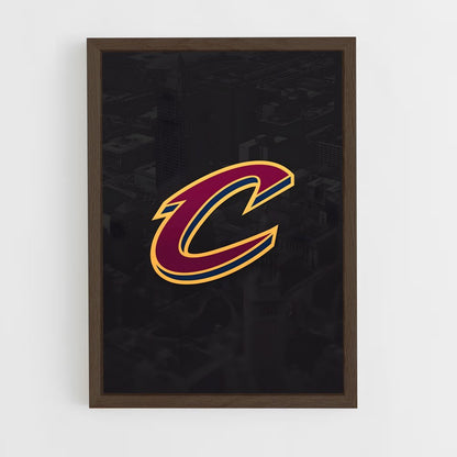 ap-cleveland cavaliers-6 cadre Bois foncé