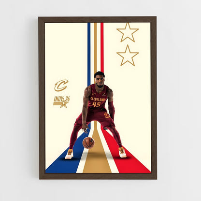 ap-cleveland cavaliers-7 cadre Bois foncé