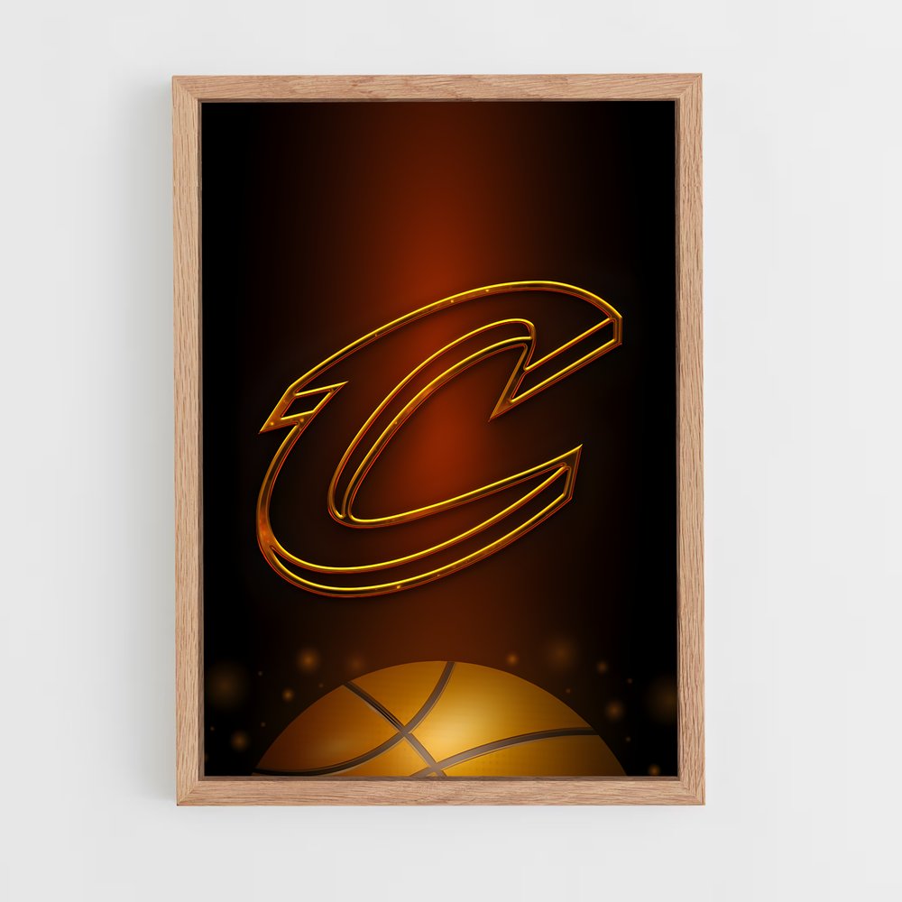ap-cleveland cavaliers-9 cadre Bois clair