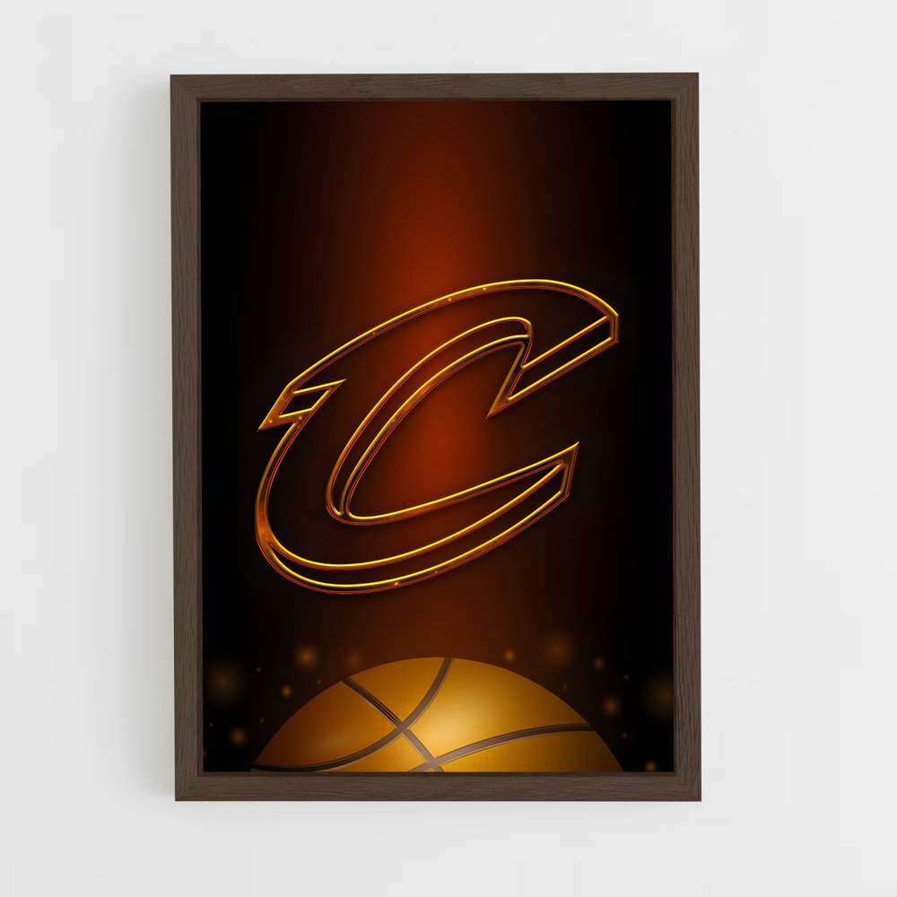 ap-cleveland cavaliers-9 cadre Bois foncé