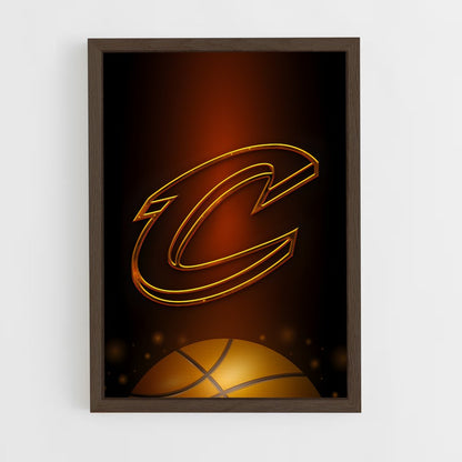 ap-cleveland cavaliers-9 cadre Bois foncé