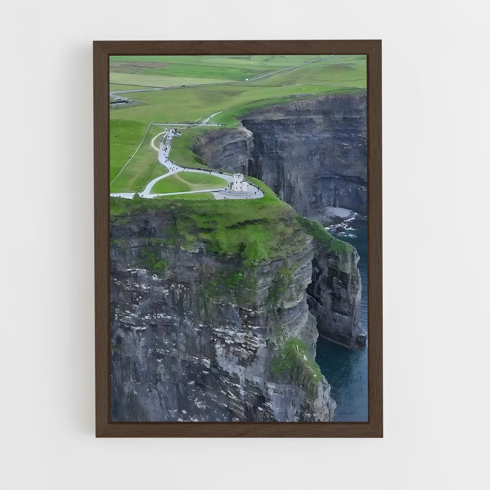 ap-cliffs of moher-3 cadre Bois foncé