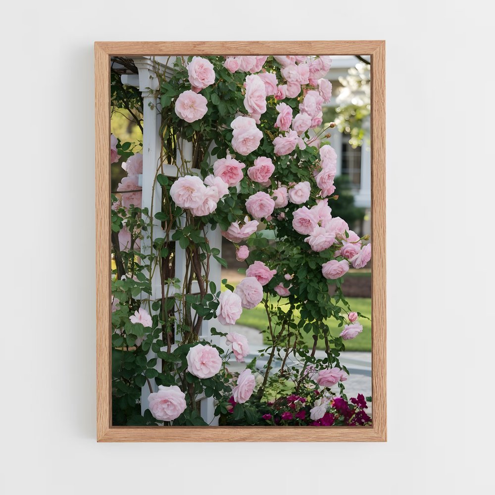 ap-climbing rose-4 cadre Bois clair