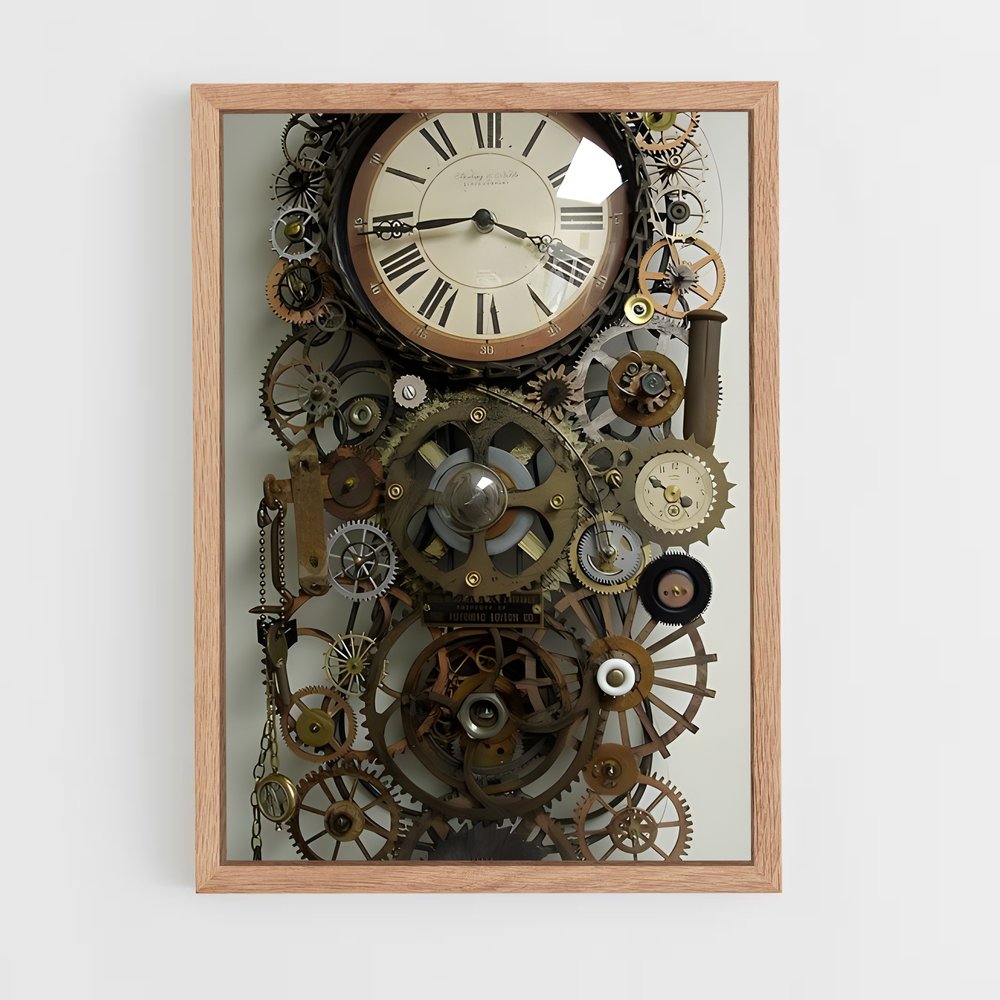 ap-clock-1 cadre Bois clair