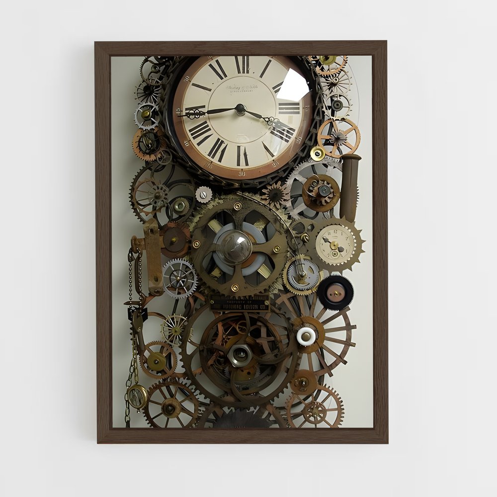 ap-clock-1 cadre Bois foncé