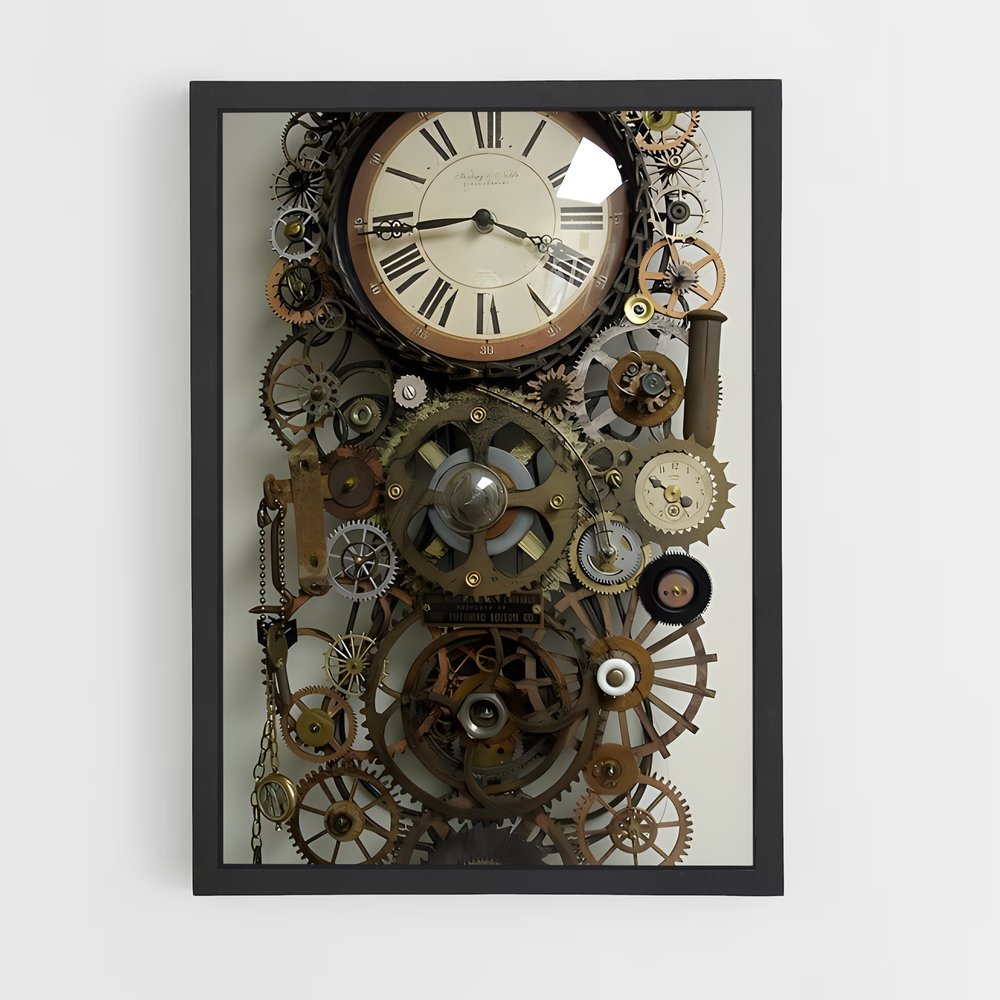 ap-clock-1 cadre Noir