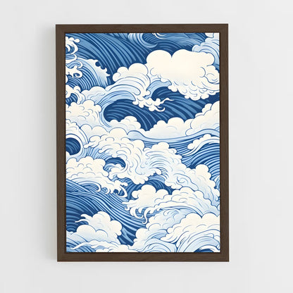 ap-cloud patterns-10 cadre Bois foncé
