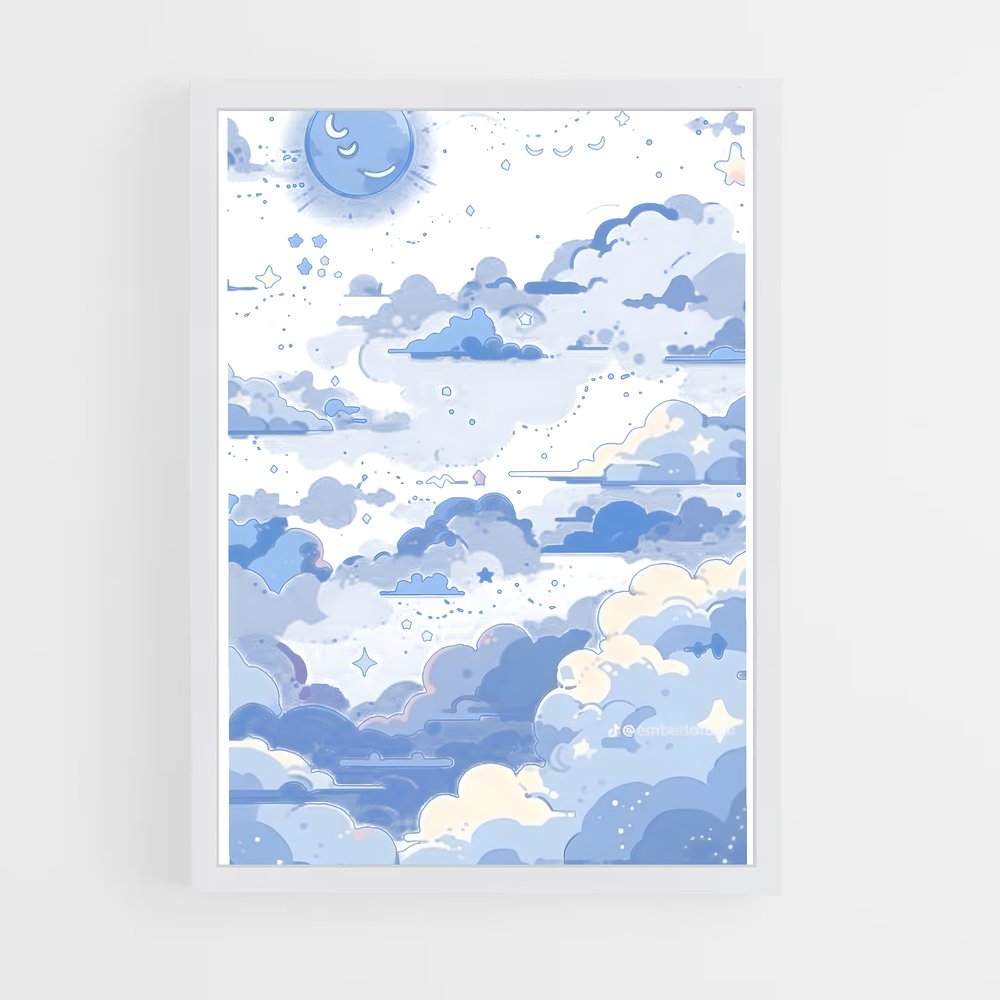 ap-cloud patterns-2 cadre Blanc
