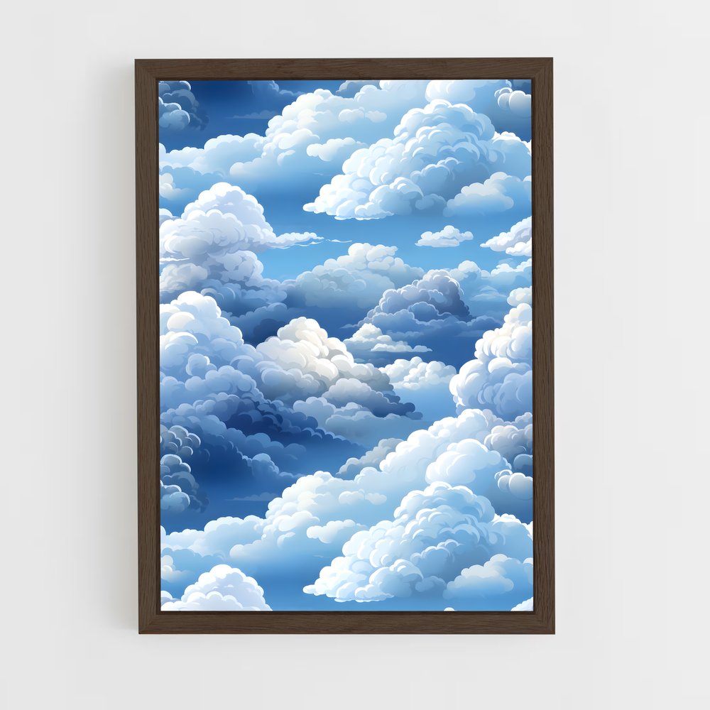 ap-cloud patterns-3 cadre Bois foncé