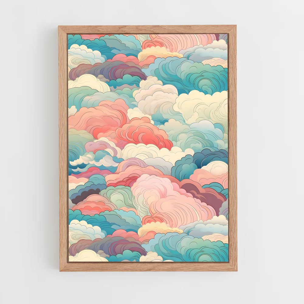 ap-cloud patterns-5 cadre Bois clair