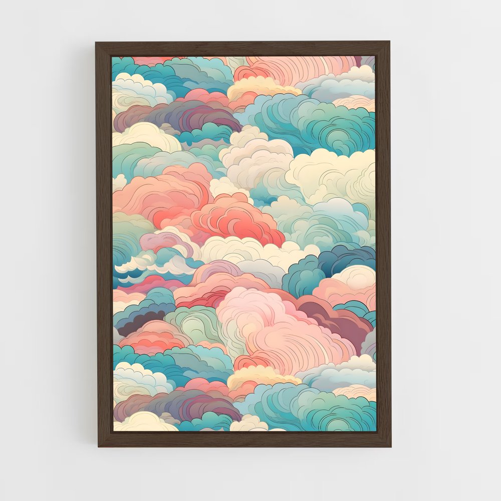 ap-cloud patterns-5 cadre Bois foncé