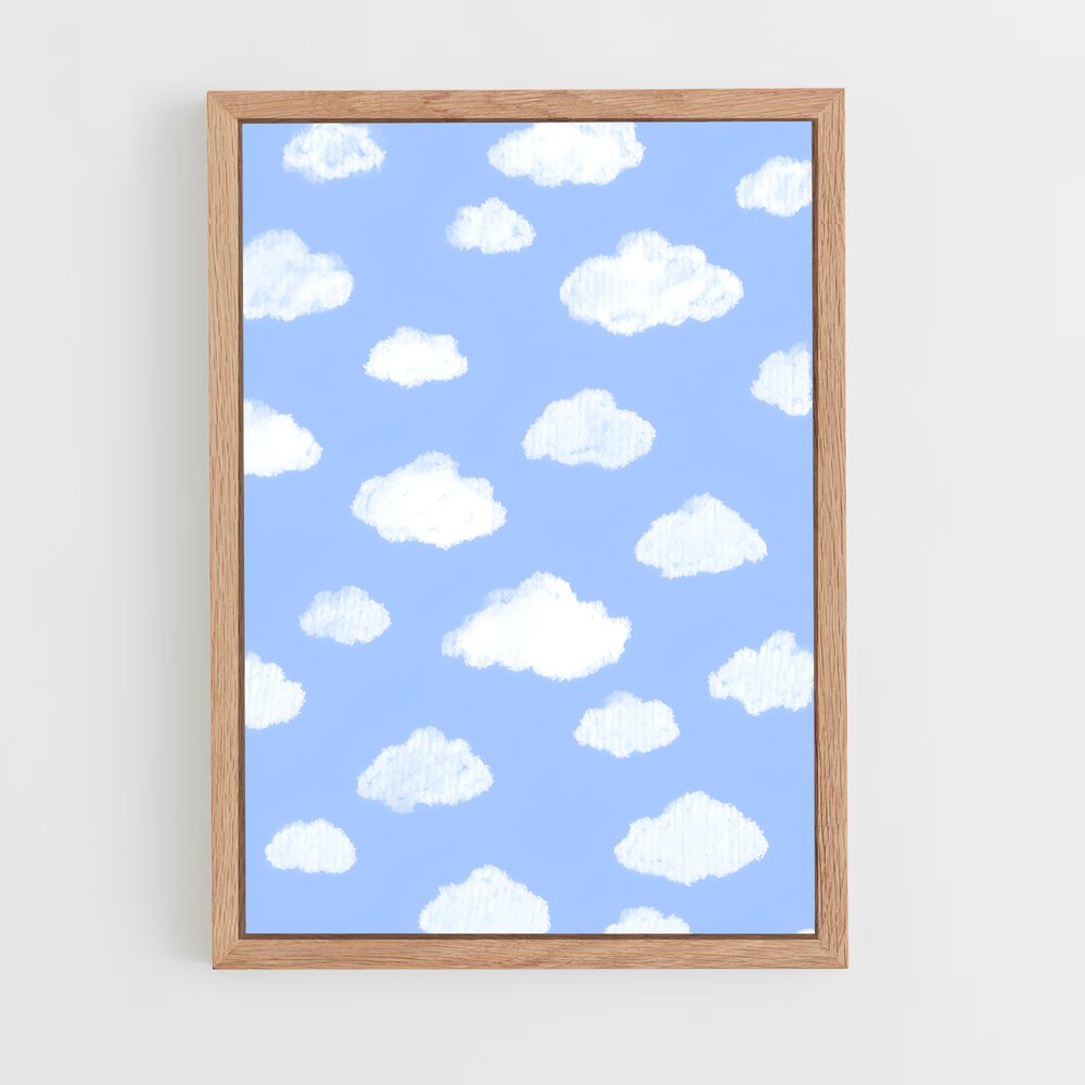 ap-cloud patterns-6 cadre Bois clair